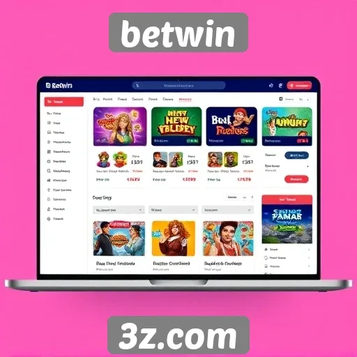 Interface do usuário do site Betwin é intuitiva